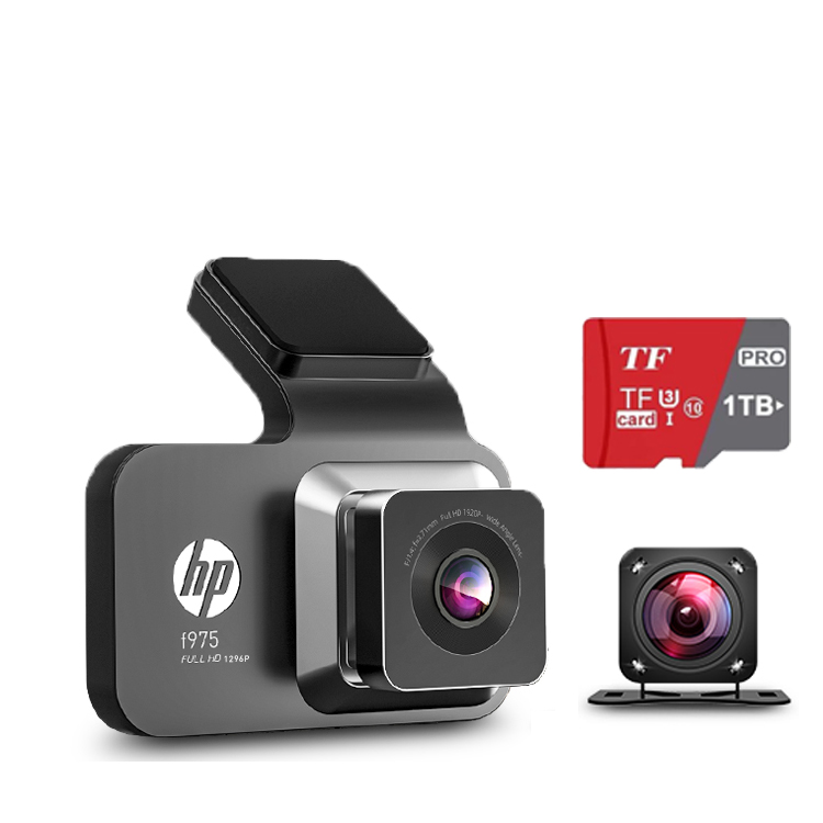 Registratore di guida HP + menu italiano + visione notturna HD + GPS + scheda di memoria di grande capacità (1TB) + fotocamera posteriore HD + monitoraggio pressione pneumatici